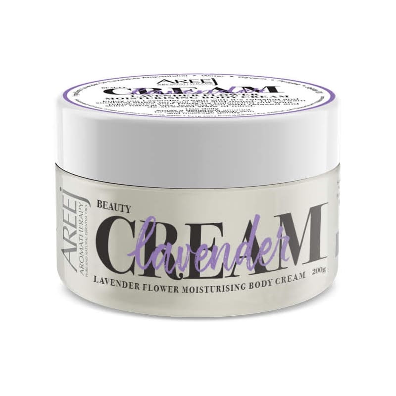 Areej Lavander Cream 250 g moisturizes and nourishes body skin