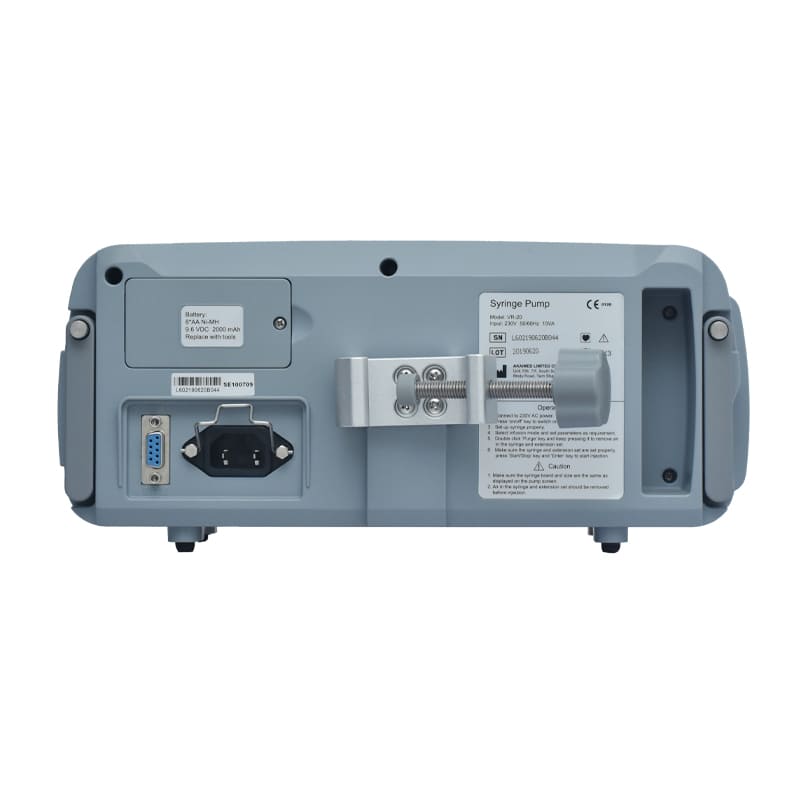 Syringe Pump (VR 20) Flow Rate(1500 ml/h) with Three modes Easy to Use Alarms Battery working for 7hr by AKAIMED
