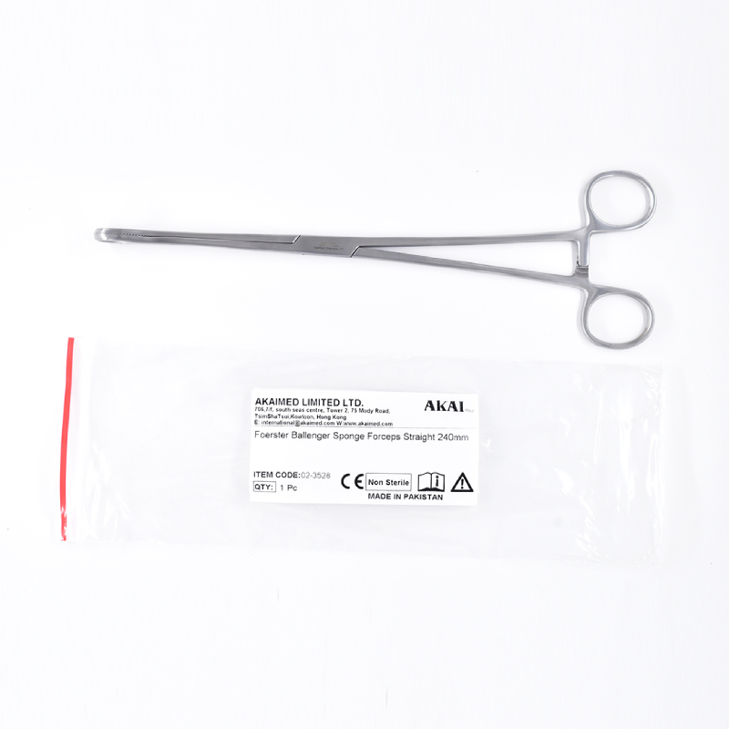 Foerster Ballenger Sponge Forceps Straight 24 cm