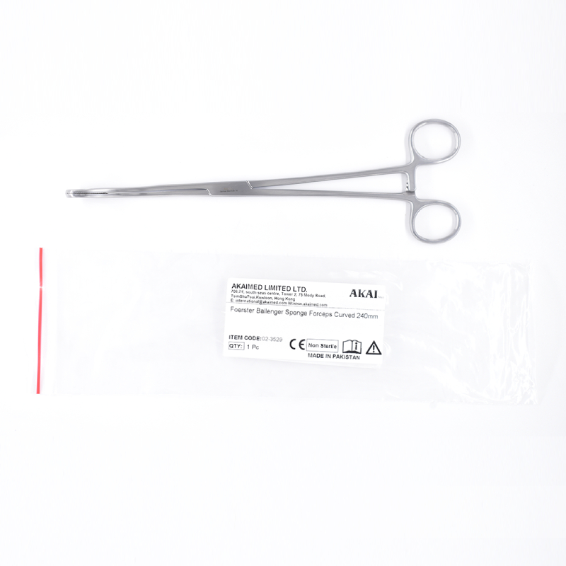 Foerster Ballenger Sponge Forceps Curved 24 cm