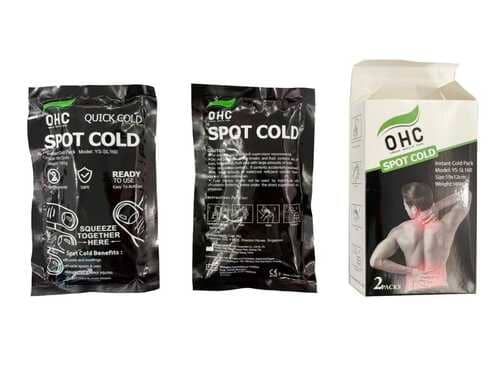OMEGA INSTANT COLD PACK  SINGLE USE LARGE SIZE, 2 PACKS OMEGA INSTANT COLD PACK  SINGLE USE LARGE SIZE, 2 PACKS