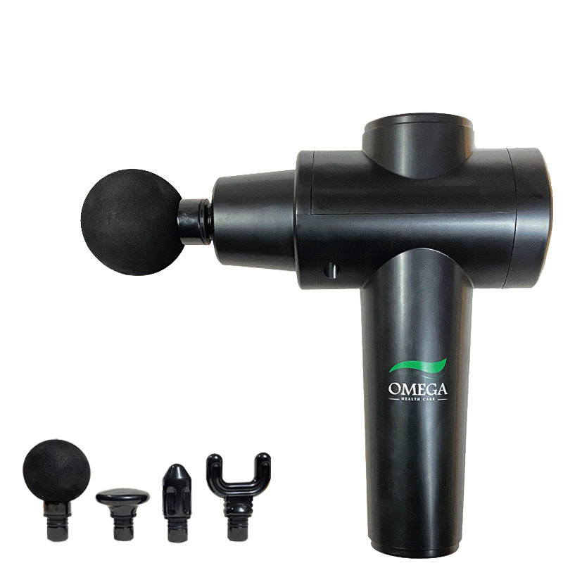 Massage Gun- Wireless - Model:  DS-X12 - by Omega - With 4 Massage Heads - 20  Levels