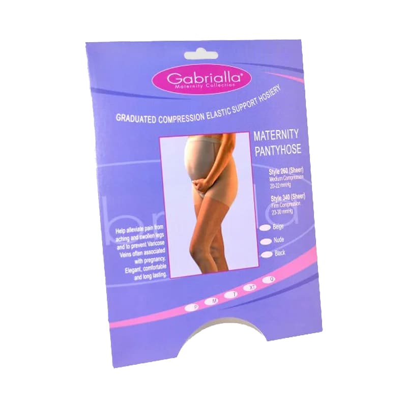 Maternity Support Sheer Pantyhose Style H 260 (Medium Compression 20 22mmHg) by GABRIALLA