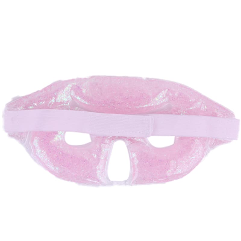 Hot/Cold Fragmental Gel Beads Face Mask Therapeutic, Cosmetic Double Pink