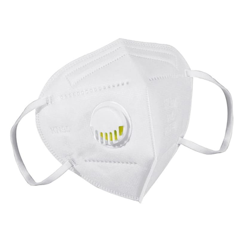 KN95 Protective Valve Masks with Built in Respirator (1 Piece) by Baner White