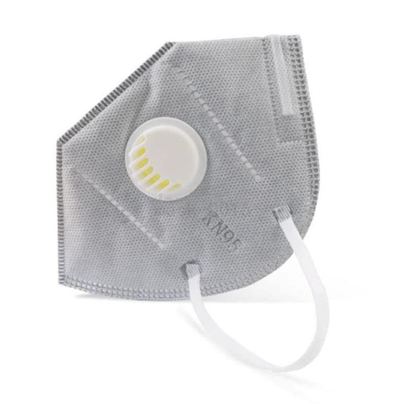 KN95 Protective Valve Masks with Built in Respirator (1 Piece) by Baner Grey
