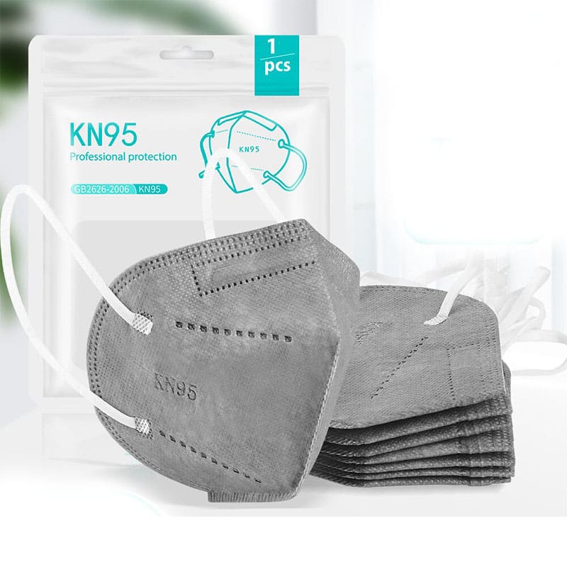 KN95 Protective Valve Masks with Built in Respirator (1 Piece) by Baner Grey