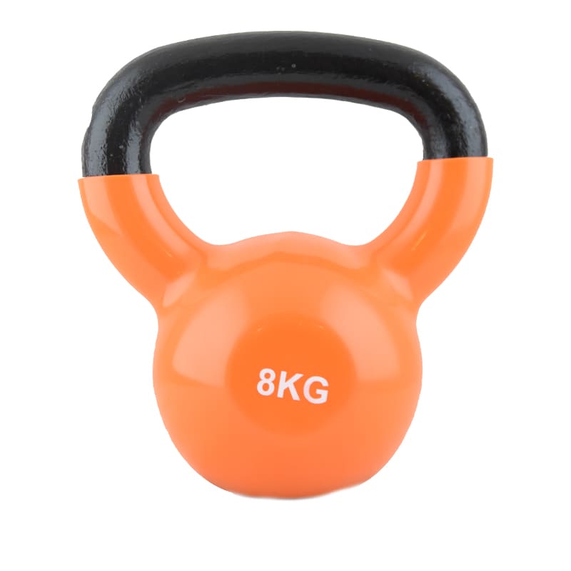Kettle bell (8 kg) Orange color For cross fit exercises

