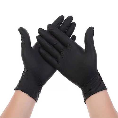 Latex gloves - 100 pieces - powder free - black color - from Dr.