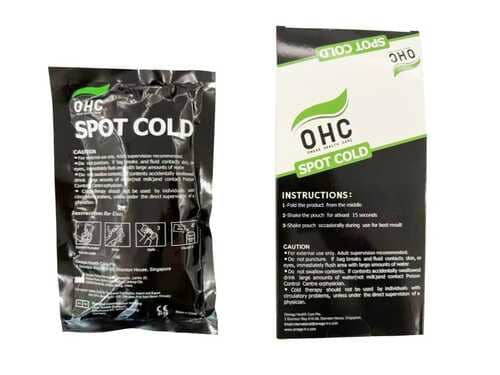OMEGA INSTANT COLD PACK  SINGLE USE LARGE SIZE, 2 PACKS