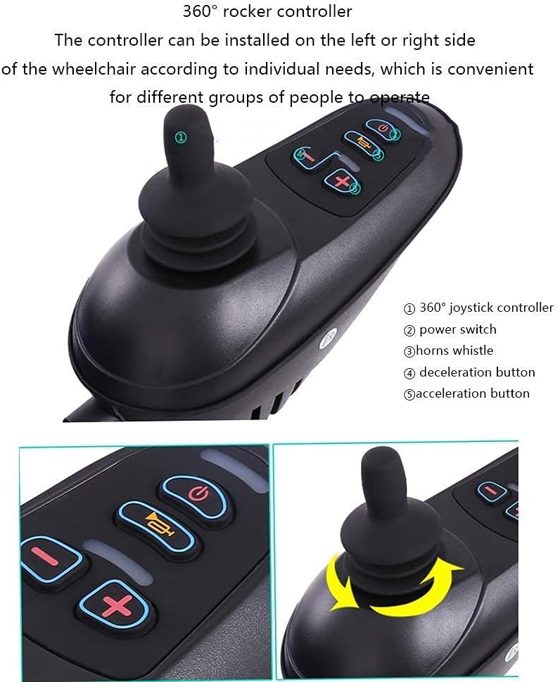 كرسي كهربائي بطارية واحدة - قابل للطي - خفيف الوزن - ماركة اوميجا