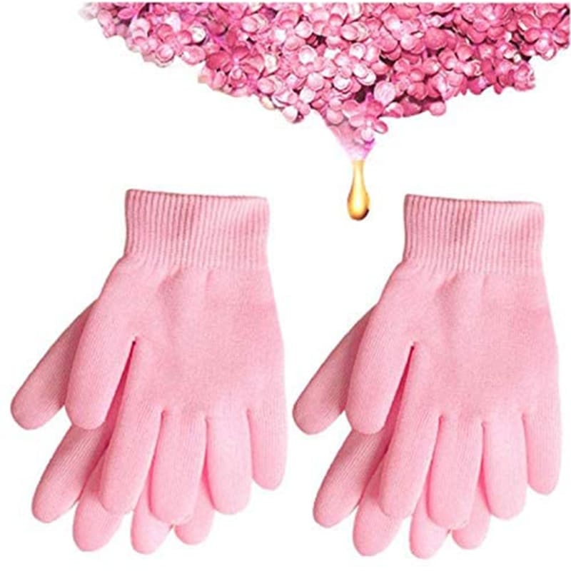 قفازات سبا جل لترطيب اليدين قابلة للإستخدام حتي 200 مرة تعمل علي ترطيب وتفتيح الأيدي والتخلص من الجلد الميتة من باترفلاي لون بينك